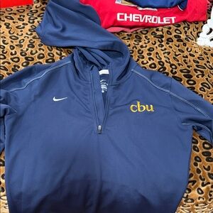 Nike Navy Blue Quarter-Zip Pullover